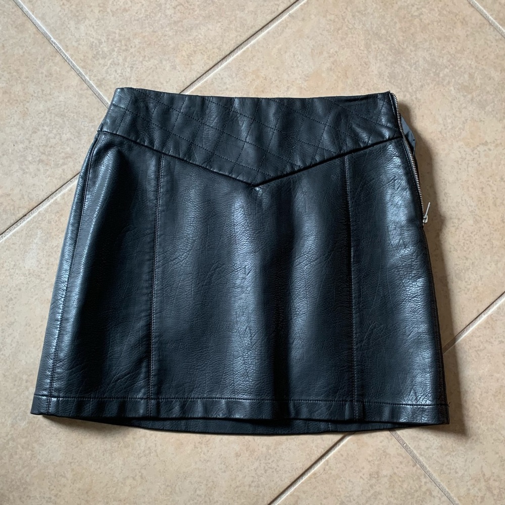 Zara faux leather skirt